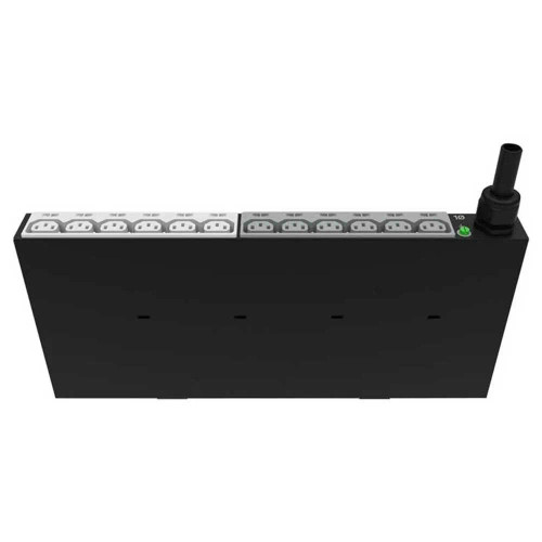 HP P9Q43A 6-Outlet PDU 1U Horizontal Rack Mount for server power distribution in data centers.