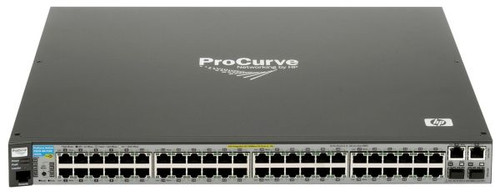 HP ProCurve 2610-48 Layer 3 Ethernet switch, 48 ports, rack-mountable, managed network switch for enterprise connectivity.