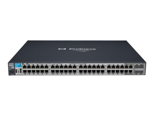 HP ProCurve 2910al Series 48-port Ethernet Layer 3 managed switch with 4 SFP ports for enterprise networking.