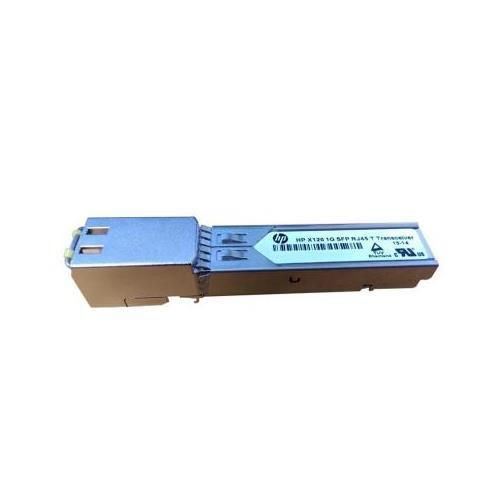 HP ProCurve Gigabit RJ-45 Mini-GBIC Transceiver Module for 1000Base-T Ethernet, ideal for network upgrades.