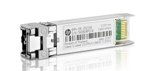 HP ProCurve X132 Dual Port 10GBase-ER SFP+ LC Transceiver for high-speed network expansion.