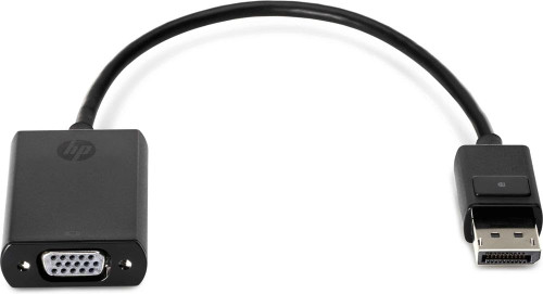 HP QX592AV DisplayPort to VGA Adapter for connecting DisplayPort devices to VGA monitors, supports audio and video.