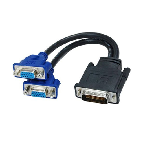 HP VGA Y Cable DMS-59 to Dual VGA Connectors, for video extension and dual monitor setups.