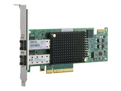 HPE MC990 SN1100E dual-ports 16Gbps Fibre Channel HBA, PCIe for enterprise storage networks.
