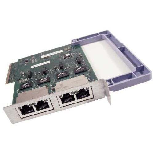 IBM 10N9623 1Gb Quad Port IVE/HEA Ethernet Card with 4 RJ-45 ports for server networking and connectivity.