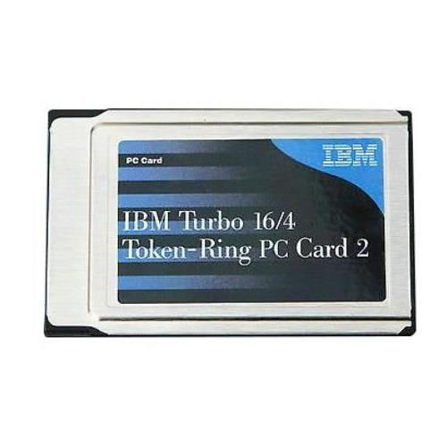 IBM 34L1409 Single-Port RJ-45 Token Ring PC Card Type II for network connectivity, 16Mbps Turbo speed.