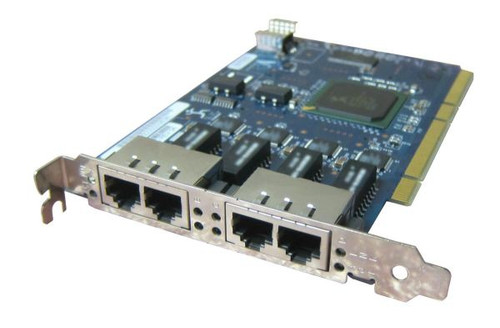 IBM 38P7829 10/100 Quad Port Ethernet Adapter for servers, compact, reliable networking expansion.