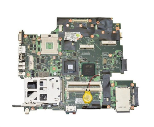 IBM ThinkPad T500 system board, part 60Y4465, for laptop repair and upgrade, featuring multiple connectors and ports.