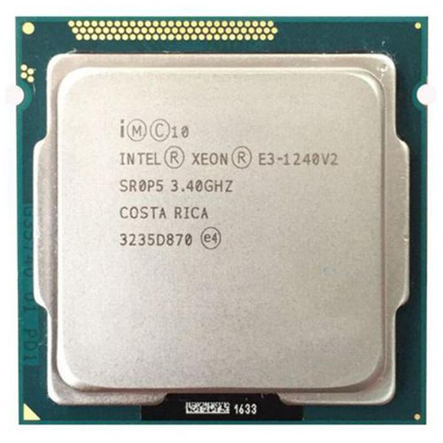 Intel Xeon E3-1240V2 Quad Core 3.4GHz CPU, key for servers and workstations, part of Intel server components.