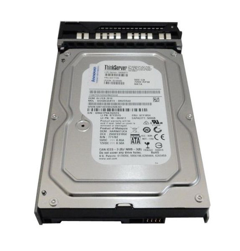 Lenovo 0A89473 500GB SATA 6Gb/s 7200RPM 3.5-inch internal hard drive for desktop storage and data backup