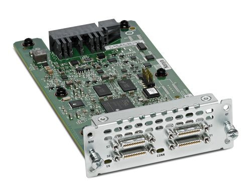 NIM-4T Cisco ISR 4000 4-Ports WAN Interface Network Module for enterprise network connectivity.