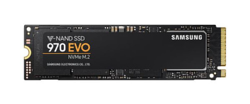Samsung 970 EVO 2TB SSD, MZ-V7E2T0, NVMe PCIe 3.0 x4, high-speed storage for PCs and gaming systems.