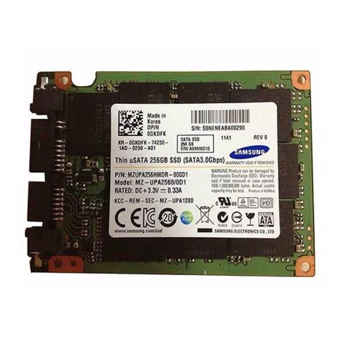 Samsung Thin SSD 256GB MLC SATA 3Gb/s 1.8-inch for portable storage and system upgrades.