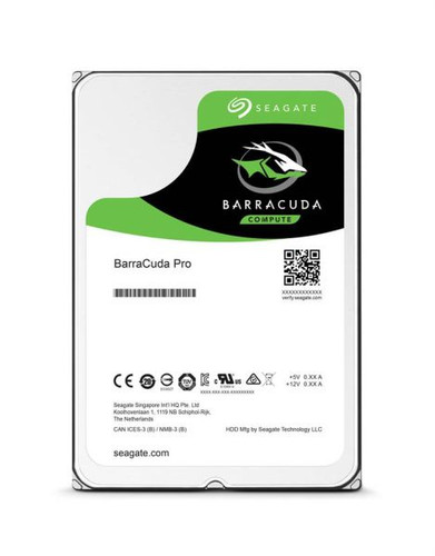 Seagate BarraCuda Pro 2TB 7200RPM SATA 6Gbps 128MB cache internal hard drive for PC storage.