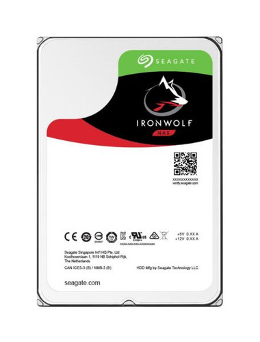 Seagate IronWolf 1TB NAS Hard Drive, 5900RPM, 64MB cache, SATA 6Gb/s, 3.5-inch for reliable data storage.