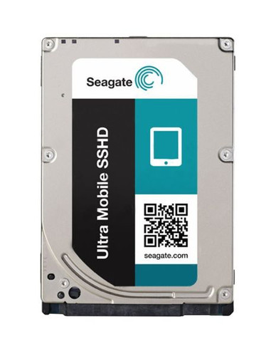 Seagate ST500LX015 Ultra Mobile 500GB SSHD 2.5" hybrid HDD for laptops with 5400RPM and 64MB cache.