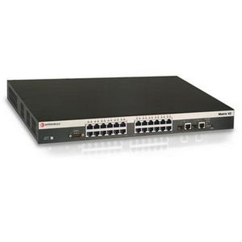 V2H124-24P Enterasys Matrix V2 PoE Ethernet Switch, 24 ports, stackable, for reliable network connectivity
