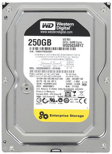 WD WD2503ABYZ 250GB SATA 6Gb/s 7200RPM Hard Drive