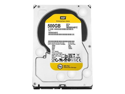 Western Digital Re 500GB SATA 6Gb/s 7200RPM 64MB Cache 3.5-inch internal hard drive for reliable data storage.