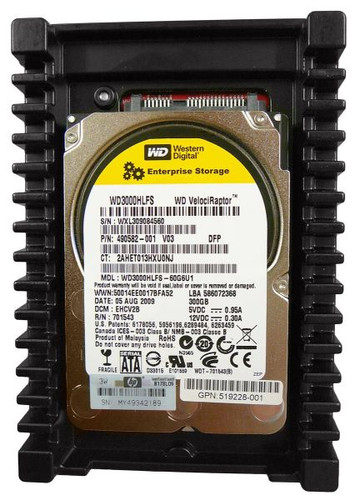 Western Digital VelociRaptor 300GB SATA 3Gb/s 10,000RPM 16MB Cache 3.5-inch internal HDD for high-performance PC storage.