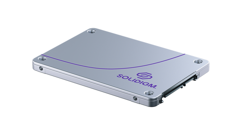 SSDSC2KB038TZ1Z Solidigm D3-S4520 3.84TB 2.5-inch SATA enterprise SSD installed in server bay