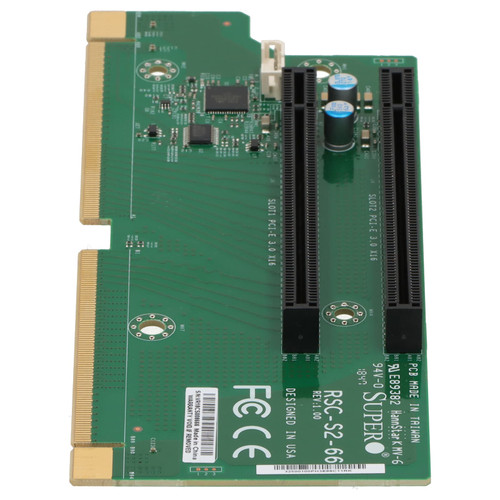 Supermicro - RSC-S2-66 - Riser Card 2U Passive Dual PCIe 3.0 x16