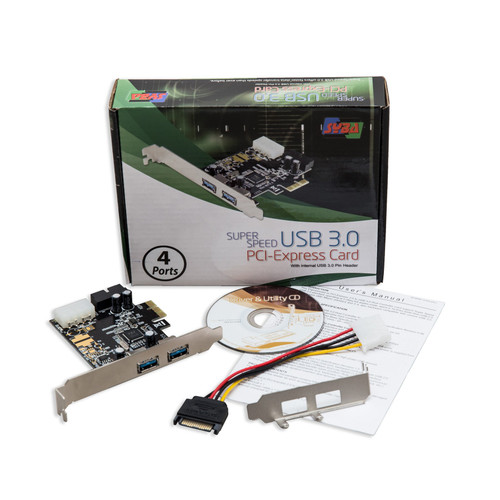 Syba - SD-PEX20122 - PCIe Expansion Card USB 3.0 Type A