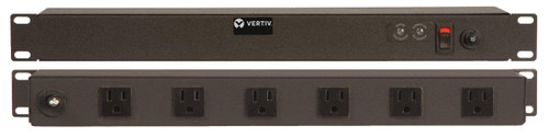 Vertiv - SPT064-10 - PDU 6-Outlet 15A 0U Rack-mount L5-15P