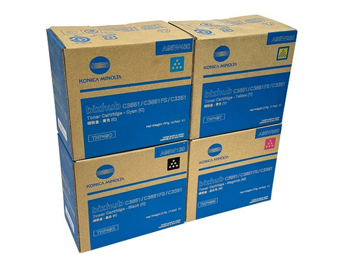 Konica - Minolta - bizhub-TNP49 - Genuine Toners BCMY Set of 4