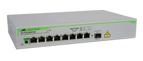 Allied Telesis - AT-FS708/POE-10 - Switch 8-Port 10/100TX PoE Unmanaged