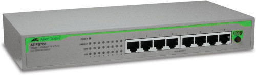 Allied Telesis - AT-FS708-10 - Network Switch 8-Port 10/100 RJ45 Unmanaged