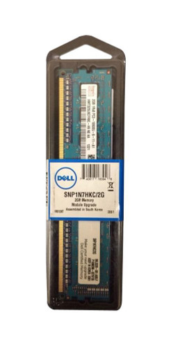 SNP1N7HKC/2G - Dell 2GB DDR3-1333MHz PC3-10600 non-ECC Unbuffered CL9 240-Pin DIMM 1.35V Low Voltage Memory Module