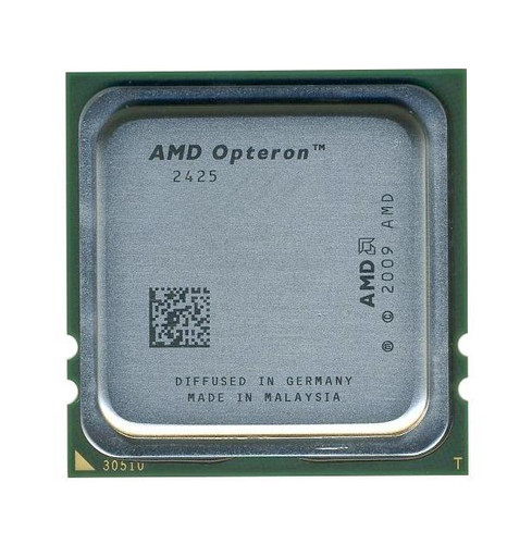 317-2504 - Dell 2.1GHz 2400MHz HTL 6MB L3 Cache Socket Fr6(1207) AMD Opteron 2425 HE 6-Core Processor