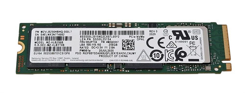 Lenovo - 00UP734 - SSD 256GB NVMe PCIe 3.0 x4 M.2 2280