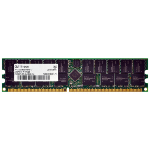 HYS72D256320HBR-5-C - Infineon Technologies - Infineon 2GB DDR-400MHz PC3200 ECC Registered CL3 184-Pin DIMM 2.5V Memory Module