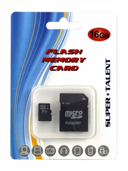 Super Talent - MSD16ST10R - microSDHC Card 16GB Class 10