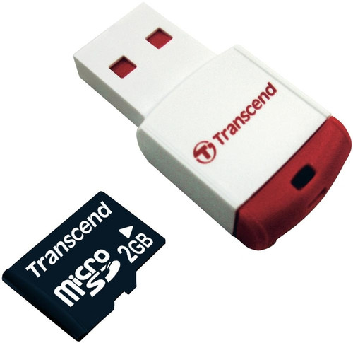 Transcend - TS2GUSD-P3 - microSD Card 2GB with Reader