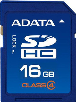 ADATA - ASDH16GCL4-R - Memory Card 16GB SDHC Class 4