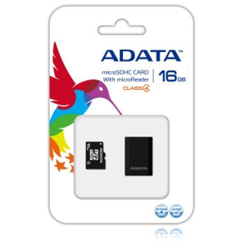 ADATA - AUSDH16GCL4-RM3BKBL - microSDHC Card 16GB Class 4