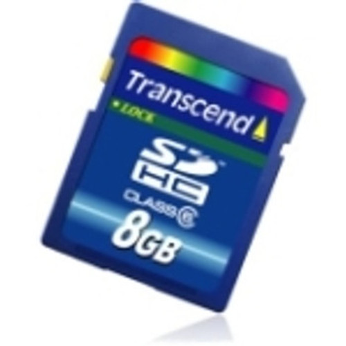8GBTRSCND17 - Transcend 8GB Class 6 SDHC Flash Memory Card