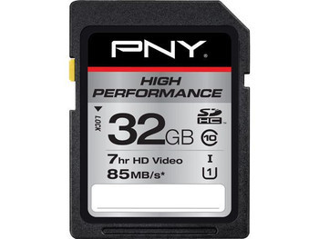 PNY - P-SDHC32GU185-GE - SDHC Card 32GB Class 10 UHS-I U1