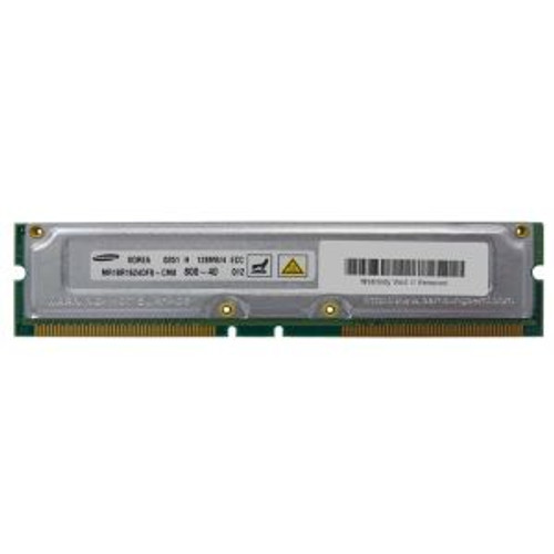 MR18R1624DF0-CM8 - Sumsung - Samsung Rambus 128MB PC800 800MHz ECC 40ns 184-Pin RDIMM RIMM Memory Module