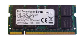 PNY - 64B0QJTYE8G17 - Memory 1GB DDR2 SoDIMM PC2-5300 667MHz