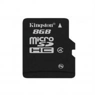 Kingston 8GB microSDHC Class 4 Flash Card for Data Storage in Mobile Devices
