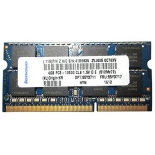 IBM - 55Y3711 - Memory 4GB DDR3-1333MHz PC3-10600 204-Pin SoDIMM