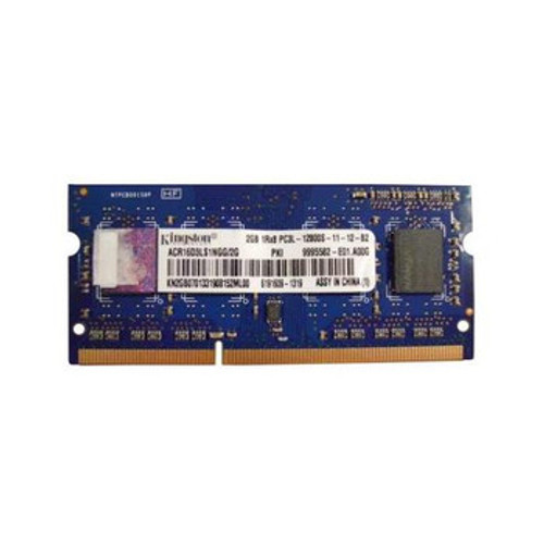 Kingston 2GB DDR3 SoDimm Non ECC PC3-12800 1600Mhz 1Rx8 Memory for laptops