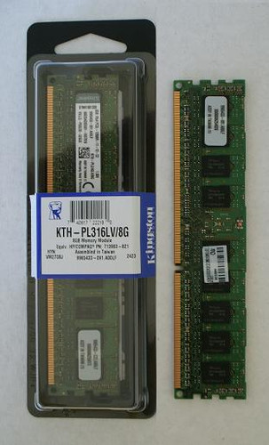 Kingston - KTH-PL316LV/8G - Memory 8GB DDR3-1600MHz ECC Registered 240-Pin
