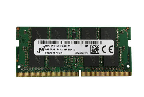 MTA16ATF1G64HZ-2G1A1 - MICRON - 8GB PC4-17000 DDR4-2133MHz non-ECC Unbuffered CL15 260-Pin SoDimm 1.2V Dual Rank Memory Module