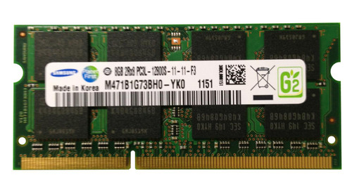 Samsung - M471B1G73BH0-YK0 - Memory 8GB DDR3-1600 PC3-12800 204-Pin SoDIMM