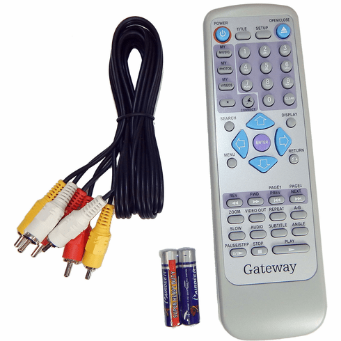 Gateway - HOF3F117D4 - DVD Remote Control Kit 2 Batteries Cable